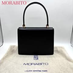 美品】モラビト ハンドバッグ レザー ヴァンドーム ゴールド金具 