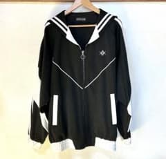 美品】REFLEM BIG切替セーラーカラージャージ サブカル ブラック