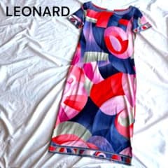 LEONARD レオナール トリム ロングワンピース 42 大きいサイズ - メルカリ
