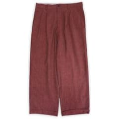 Christian Dior ディオール 2タック リネン スラックス 90s - メルカリ