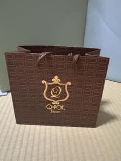 Q-pot. ショップ袋 ショッパー チョコレート柄のサムネイル