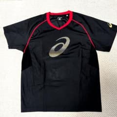アシックス・半袖ウインドピステ・黒色・サイズMのサムネイル