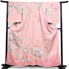 訪問着 身丈161 裄64 作家もの 京加賀友禅 桜花模様 着物 052b - メルカリ