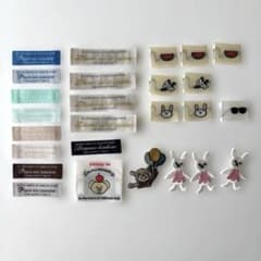 CHECK&STRIPE ネームタグ ワッペン まとめ売りのサムネイル