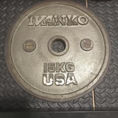 IVANKO 15kg 1枚 オリンピックプレート 50mm 旧ロゴ USA - メルカリ