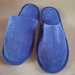 丸洗いOK　洗えるスリッパ　23～25cm　ブルー