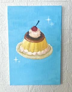 プリンの絵 15×10cmのサムネイル