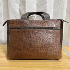 【美品】pierre cardin ピエールカルダン クロコ バッグ ブラウンのサムネイル