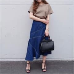 rienda アシンメトリーデニムスカート　Mのサムネイル
