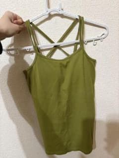apres jour clairクロスストラップキャミソール　胸パッドありのサムネイル