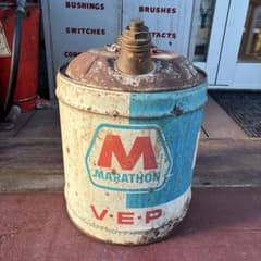 USA VINTAGE MARATHON 5ガロン缶 - メルカリ