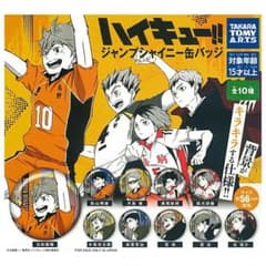 348.ハイキュー!! ジャンプシャイニー缶バッジ 全10種セット - メルカリ