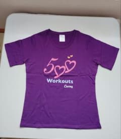 カーブスWorkouts Tシャツ 紫 Sサイズのサムネイル