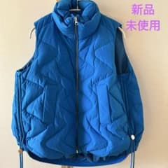MARGAUX レディース　ダウンベスト ブルー/Fサイズ