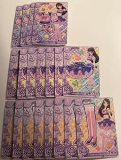 ジ*リ様 【アイカツ！】パープルステージシリーズ コーデカード まとめ売りのサムネイル