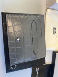モンブラン クロコ型押しMontblanc カードケース - メルカリ
