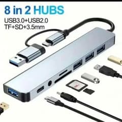 Type-C Adapter 8 in 1 USBハブ 本体のサムネイル