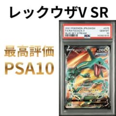 鑑定品　PSA10 レックウザV SR 075/067 蒼空ストリーム 鑑定品 PSA10 レックウザV SR 075/067 蒼空ストリーム - メルカリ