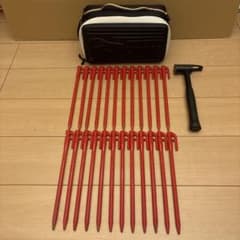 美品】エリッゼ ELLISSE ペグ 28cm 24本＋ケース＋ハンマー - メルカリ