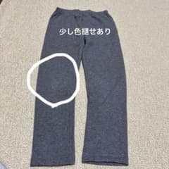 グレー フリースレギンス　120サイズ ポケット付き　UNIQLOのサムネイル