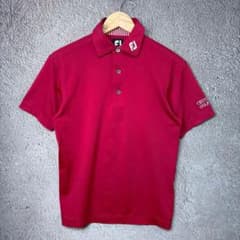 FootJoy 반팔 폴로 셔츠 로고 자수 골프 폴로 셔츠 골프 S 사이즈