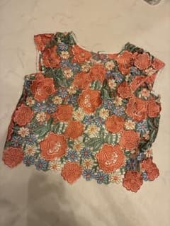 Lily Brown フラワー刺繍 ノースリーブトップスのサムネイル