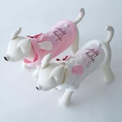 Dog Peace 犬服 チェリーブロッサム 桜柄のうさみみパーカー ホワイトのサムネイル