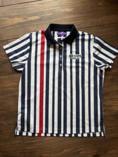 BEAMS GOLF レディース ポロシャツ ストライプ 日本製のサムネイル