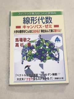 スバラシク実力がつくと評判の線形代数キャンパス・ゼミ 大学の数学がこんなに分か…のサムネイル