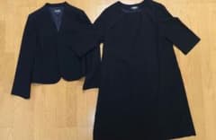 【美品】桂由美 ブラックフォーマル 21号 大きいサイズ 礼服 アンサンブルのサムネイル