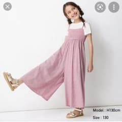 新品　GU花柄オールインワン150のサムネイル