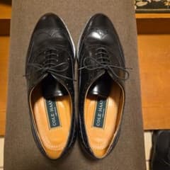 COLE HAAN ウィングチップ ビジネスシューズ ブラックのサムネイル