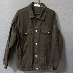 20RAFIERS official デニムジャケットペイント加工　ブラックLのサムネイル