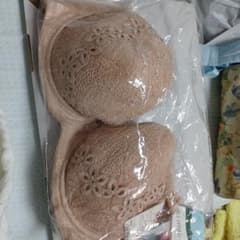 レディース ブラジャー ベージュ レースのサムネイル