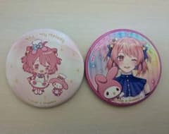 カラフルピーチ　のあ　サンリオ　缶バッチのサムネイル