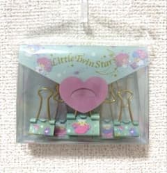 サンリオ　キキララ　リトルツインスターズ　ハピネス　ダブルクリップのサムネイル