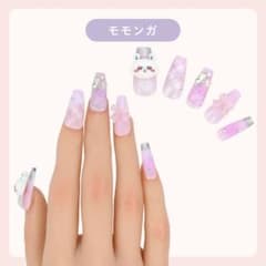 ちいかわモモンガ ネイルチップ パープルのサムネイル