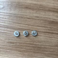 ボタン 3個セット　ライトグレー