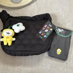 BT21 Quilted Bag, Pouch, and Charm Set