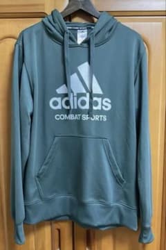 adidas アディダス　パーカー　XL グリーン　COMBAT SPORTSのサムネイル