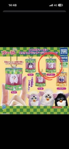 レトロファービーミニチュアパッケージコレクション　ブラック&ホワイトのサムネイル