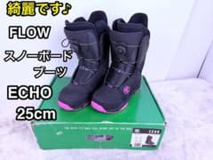 美品！FLOW スノーボードブーツ ECHO BOA 25cm ブラック×ピンク