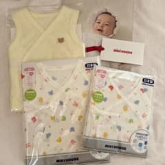 500円値引き中)MIKI HOUSE 新生児 肌着 50cm ベストセットのサムネイル