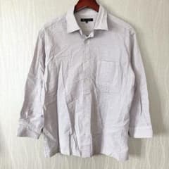 H・L【2L】アッシュエル シアサッカー 長袖シャツ 大きいサイズ 綿100%