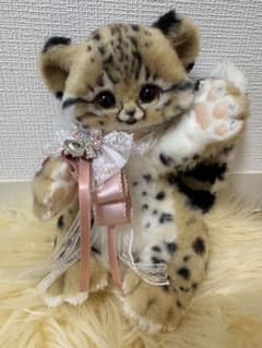 海外作家様作　アートドール　チーターの子供 国内作家様作 チーターの赤ちゃん アートドール - メルカリ