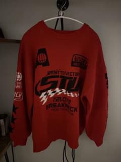 レーシングデザイン ニット レッドのサムネイル