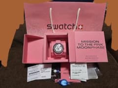 オメガ スウォッチ MissionToPINK MOONPHASE ピンク - メルカリ