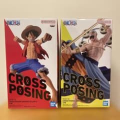 ワンピース CROSS POSING ルフィ エネル フィギュア 2体セット