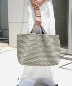 NAGHEDI/ナゲディ⭐︎ST BARTHS LARGE TOTE 美品カーキ - メルカリ
