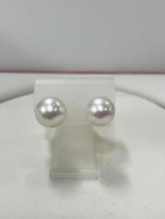 南洋白蝶真珠 12.5 13.0mm パールピアス - メルカリ